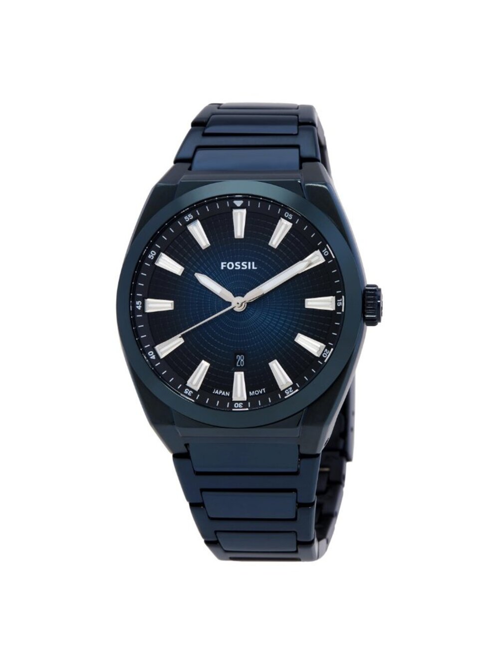 NWT Fossil Everett Quartz Blue Dial Men's Watch